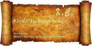 Király Celerina névjegykártya